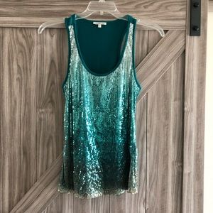 Ombré with Sequins Tank Top